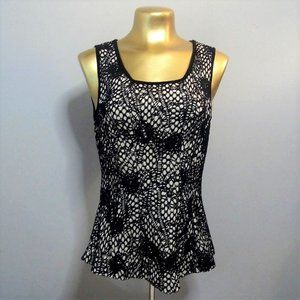 Black Lace Overlay Tank Top (xsm)